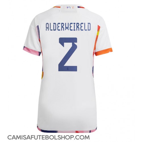 Camisa de time de futebol Bélgica Toby Alderweireld #2 Replicas 2º Equipamento Feminina Mundo 2022 Manga Curta